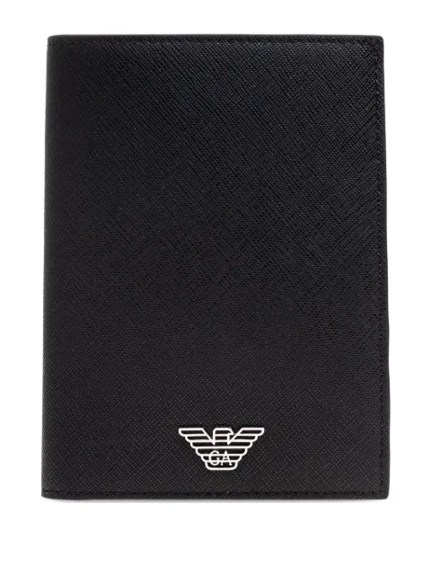 Emporio Armani eagle-logo cardholder Black EM003910AF13805