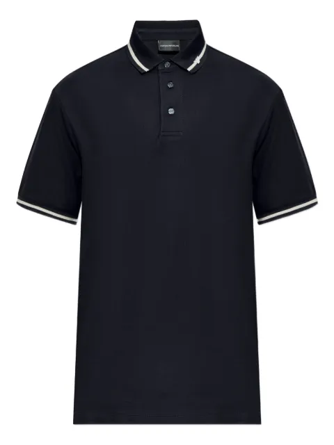 Emporio Armani contrast-trim polo shirt Blue EM003003AF10497