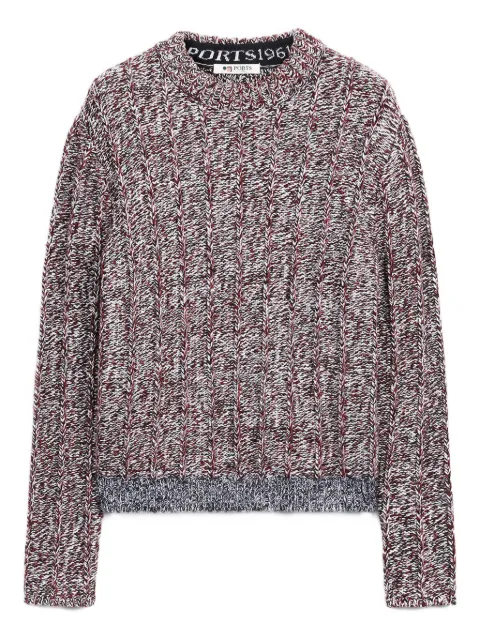 Ports 1961 logo-patch sweater Red PW325KFC01WKF008