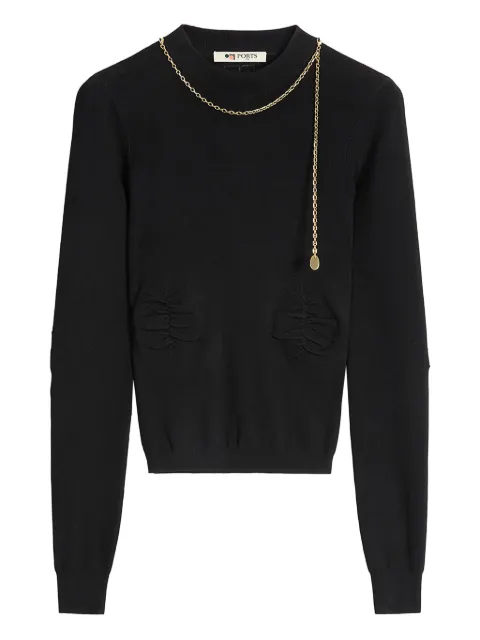 Ports 1961 chain-embellished top PW325KFC08TKE017