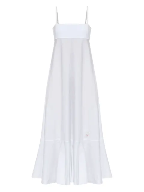 Moschino embroidered-detail maxi dress White J04485531