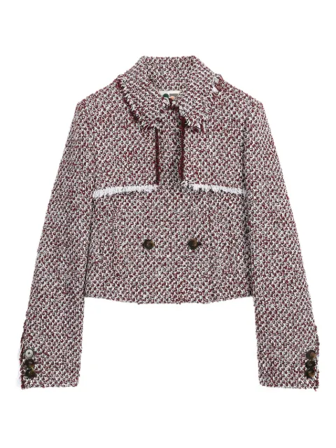 Ports 1961 textured cropped jacket Red PW325JDB04WFD029