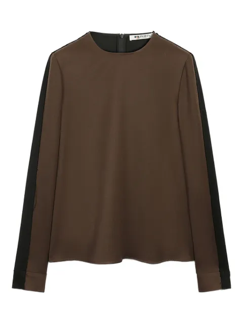 Ports 1961 long-sleeve wool top Brown PW325HLS18WWW027