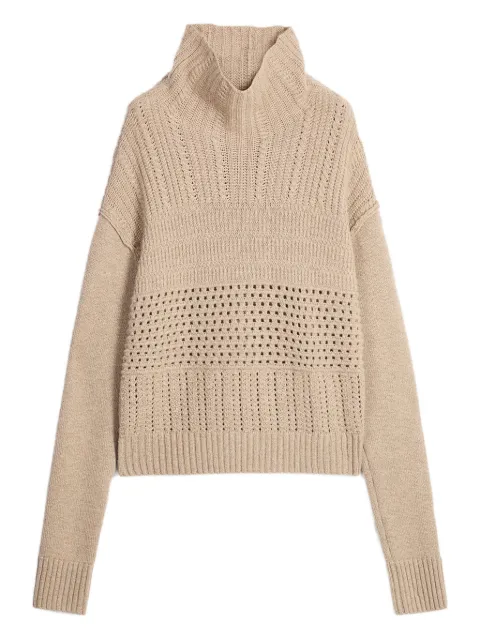 Ports 1961 cable-knit sweater Neutrals PW325KFT01SKH004
