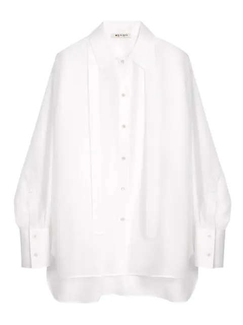 Ports 1961 No.10 Signature tie-detail shirt White PW325HLS06FCOU153