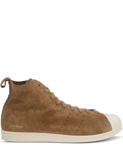 adidas suede high-top sneakers Brown JR0217