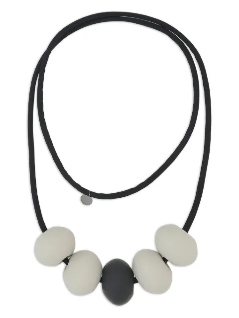 Maria Calderara Infinity Loop necklace Black 2T120SN