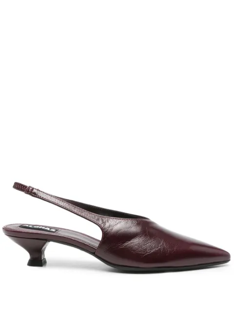 ALOHAS 40mm slingback pointed-toe heeled pumps Red S100567