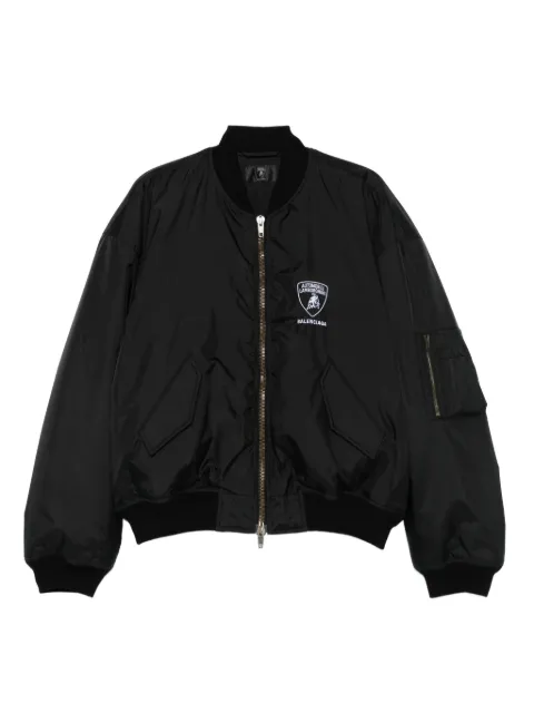 Balenciaga Automobili Lamborghini-logo bomber jacket Black 839107TOO04