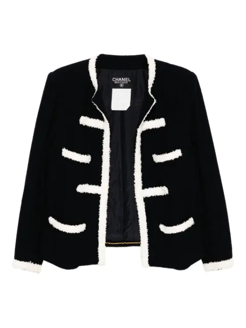 CHANEL Pre-Owned 1990-2000s tweed jacket Blue 185545