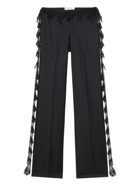 Blumarine lace-detail trousers Black 2P196A