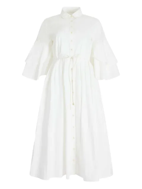 Rosie Assoulin Fiesta shirt midi dress White C253D06WC258100
