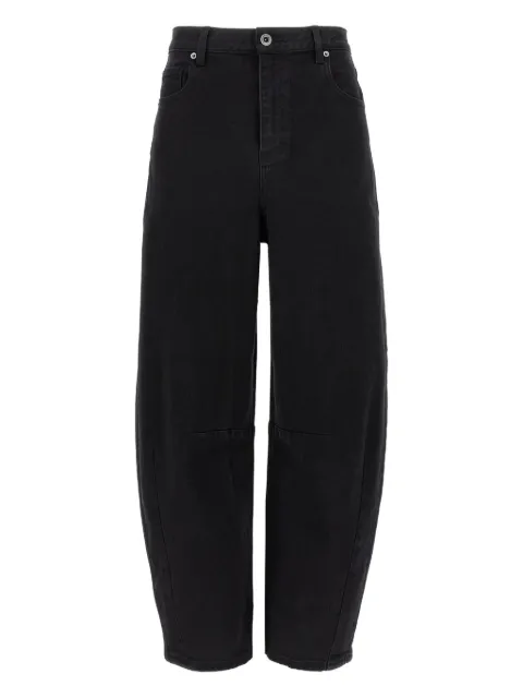 Self-Portrait high-rise wide-leg jeans Black PF25827PBBLACK