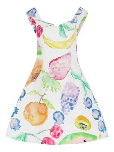 Rosie Assoulin fruits-print mini day dress White R253D01WC213975