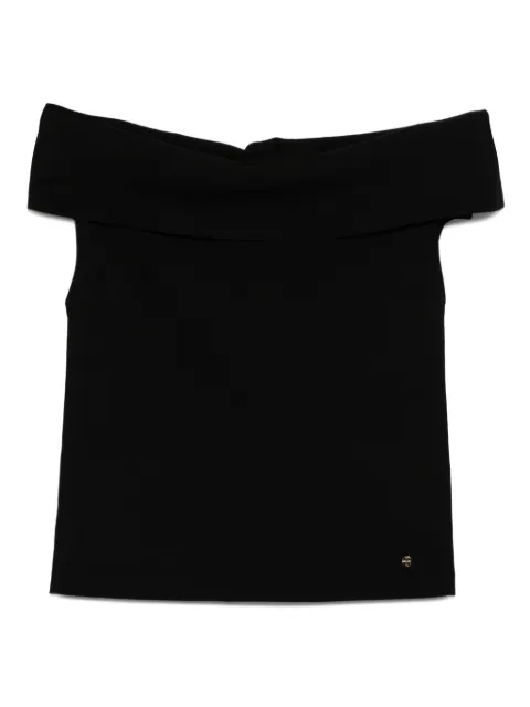ANINE BING off-shoulder top Black A0911203