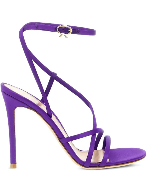 Gianvito Rossi 100mm Orchid sandals Purple G3262615RICCREORCH