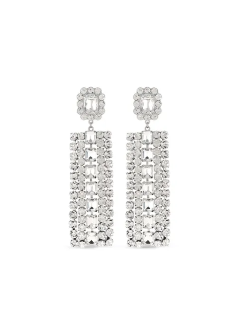 Self-Portrait Crystal drop earrings Silver PF25603ESL