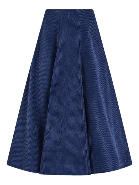 Rosie Assoulin corduroy A-line skirt Blue R254S08WC261410