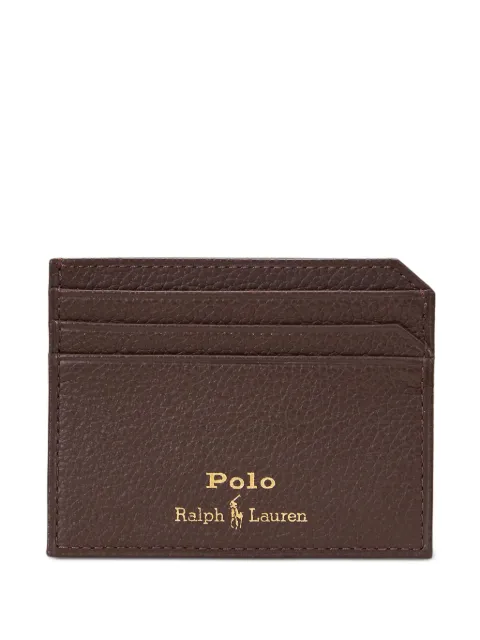Polo Ralph Lauren grained leather cardholder Brown 405963226002