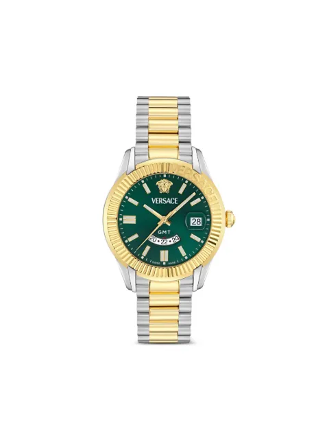 Versace Greca GMT 41mm watch Green VE0U00225