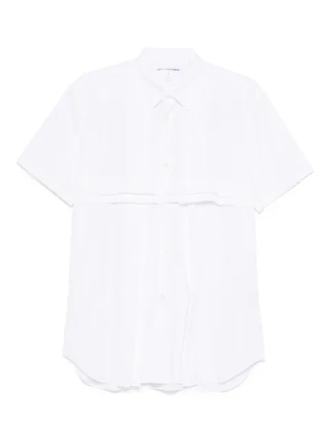 Comme Des Garçons Shirt short-sleeve cotton shirt White FOB048
