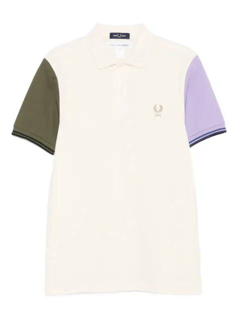 Comme Des Garçons Shirt x Fred Perry colour-block short-sleeve polo shirt Neutrals FPT504051