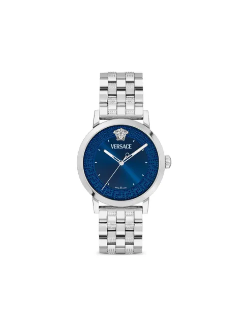 Versace Albireo stainless steel 40mm watch Blue VE0T00325