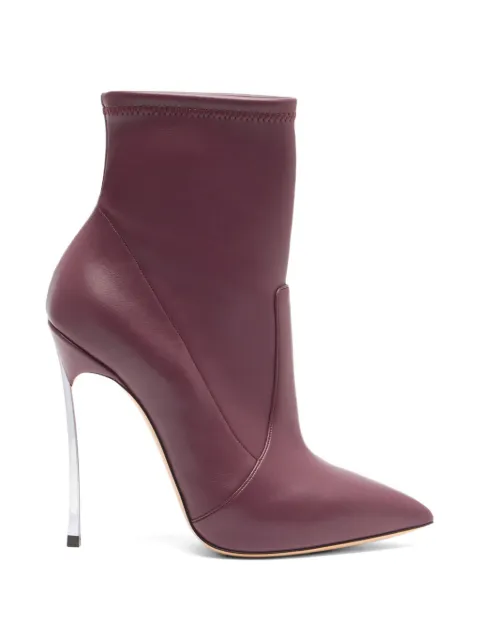 Casadei Blade pointed-toe ankle boots Red 1R665E120MC2274