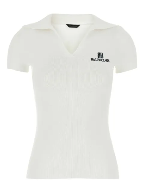 Balenciaga ribbed T-shirt White 835501T5231