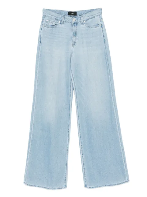 7 For All Mankind buttoned straight-leg jeans Blue 7UG20E38