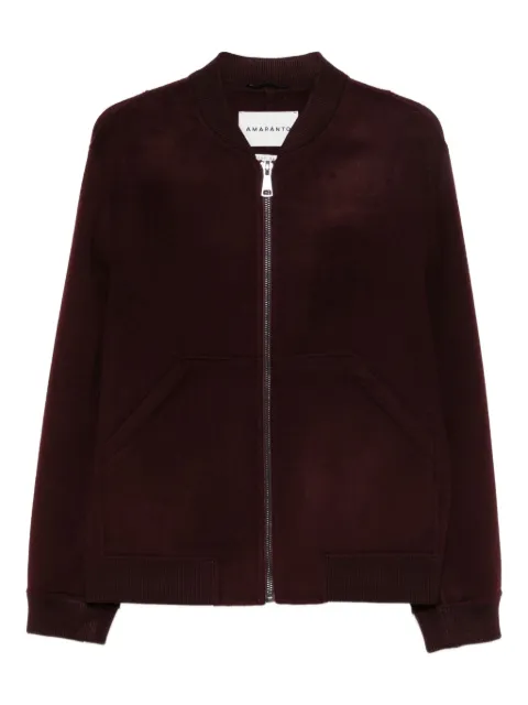 AMARÁNTO zip-up pouch-pockets bomber jacket Red B6F0011FU39M