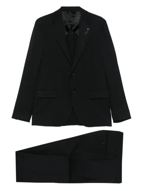 Lardini notched-lapel suit Black CN787AECN64414999