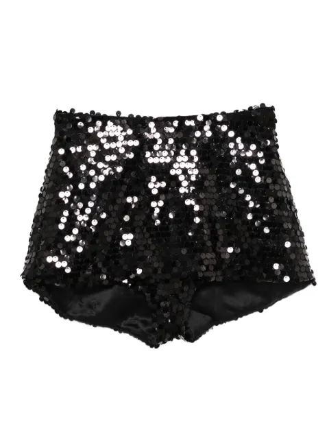 Xenia Magera sequin shorts Black 120SBLACKXS