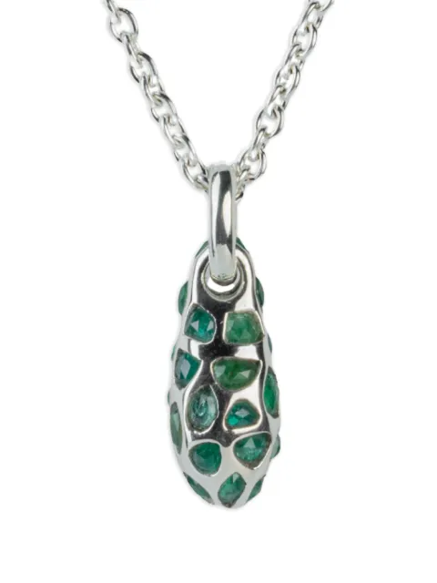 Parts of Four emerald pavé necklace Silver 16301