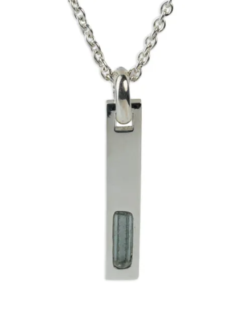 Parts of Four Plate necklace Silver K297PABER