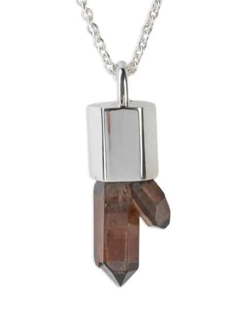 Parts of Four iron-quartz necklace Silver K258