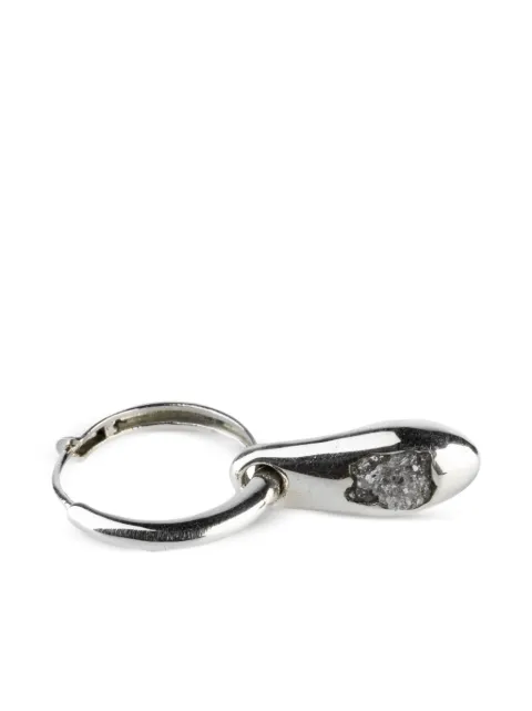Parts of Four teardrop-charm hoop earrings Silver R243591