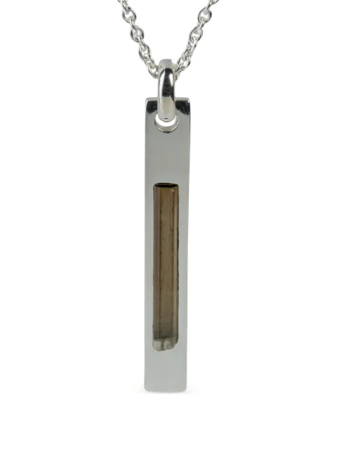 Parts of Four Plate dravite necklace Silver K279PADRAV