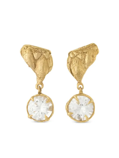 LOVENESS LEE Tota sapphire drop earrings Gold TOTAGOLD