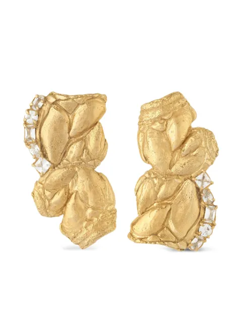 LOVENESS LEE Zakia textured sapphire earrings Gold ZAKIAGOLD