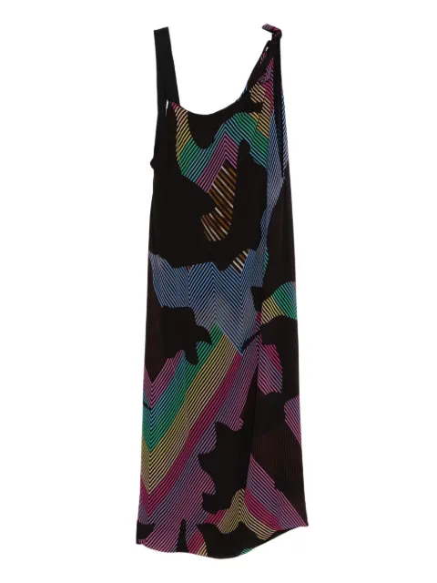 Vivienne Westwood Pre-Owned 2017 asymmetric printed dress Black VW750EL
