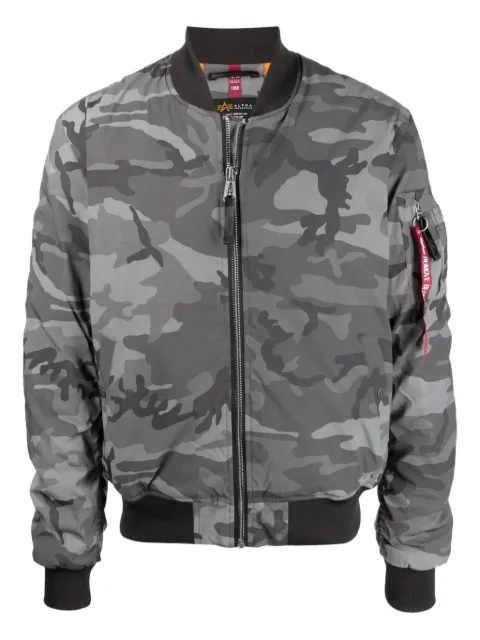 Alpha Industries camouflage-print bomber jacket 192129RD125