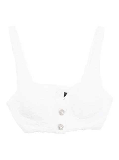 Xenia Magera Aura tweed top White 142TWHITEXS