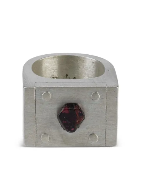 Parts of Four Plate Single spinel ring Silver 20142