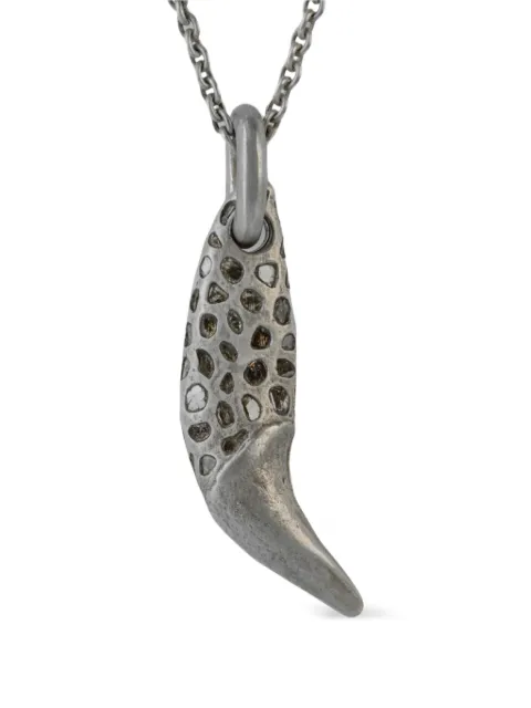 Parts of Four bear-tooth pavé necklace Silver 16225