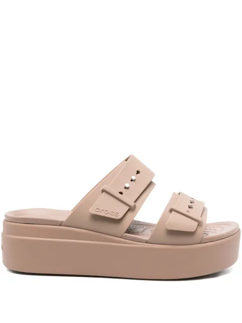 Crocs 40mm Brooklyn double-buckle sandals Neutrals 207431