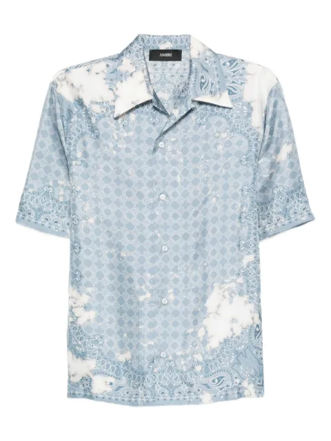 AMIRI paisley-patterned silk shirt Blue AMSTCA1159
