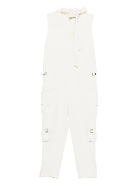 Valentino Garavani Pre-Owned 2010s bow-detail jumpsuit White VA280EH