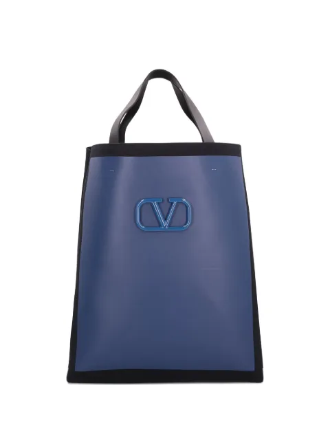 Valentino Garavani logo-plaque tote bag Blue YB0B90ZKX