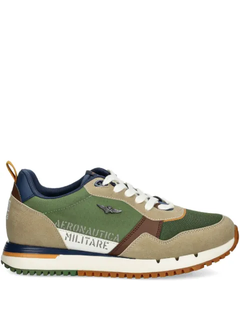 Aeronautica Militare panelled sneakers Green SC283CT3544